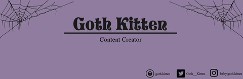 Leaked goth.kitten header onlyfans leaked