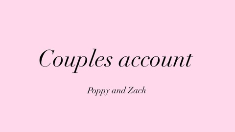 Leaked poppyandzach header onlyfans leaked